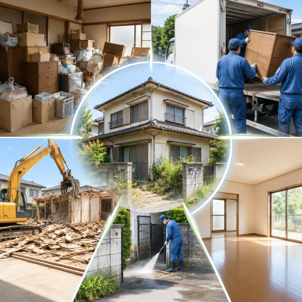 荷物の片付け・解体・清掃もまとめてお任せ