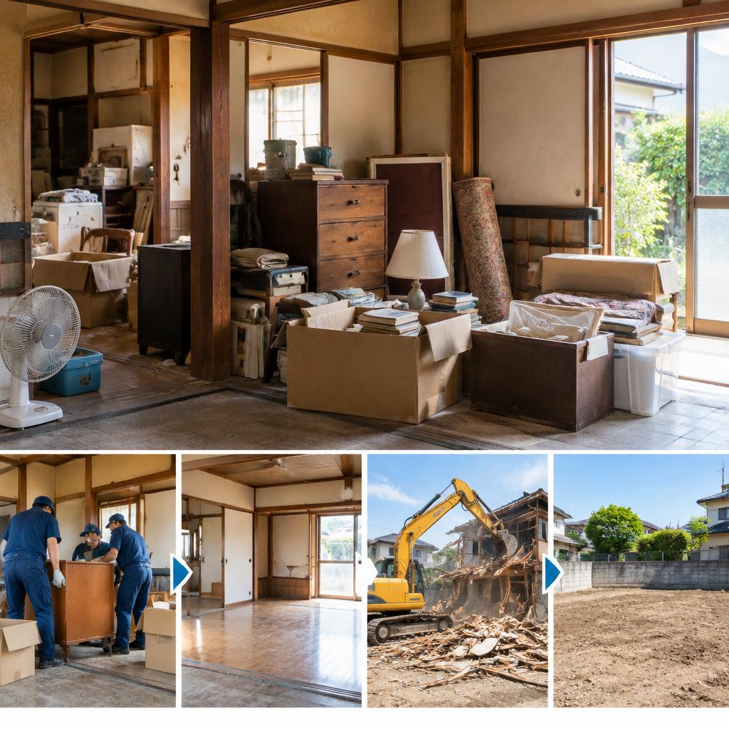 荷物が残ったままでも大丈夫。片付けから売却準備まで一括サポート